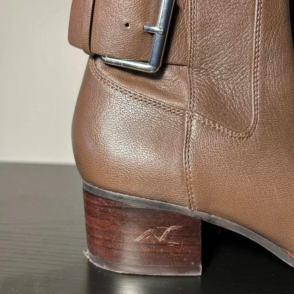Via spiga brown leather ankle